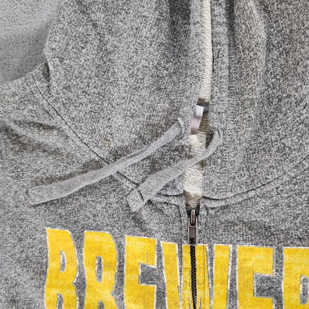Brewers Baseball Full Zip Up Sweatshirt Women's Size Medium Fifth Ocean Clothing - Picture 8 of 12